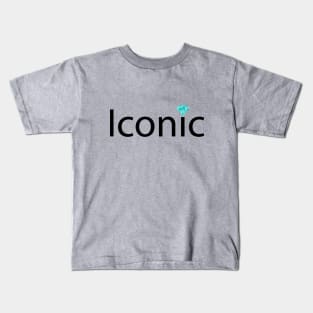 Iconic typographic artwork Kids T-Shirt